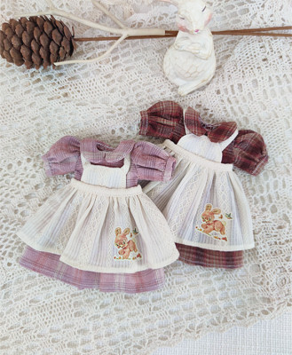 taobao agent BLYTHE small cloth OB24 baby jacket suit Mori two -piece lattice