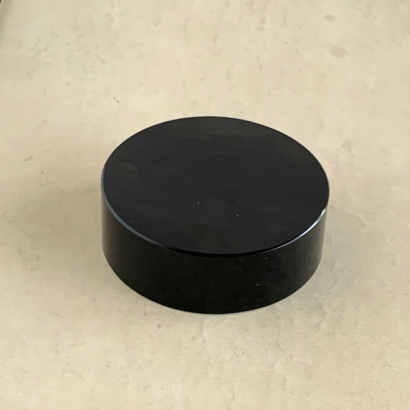 天然黑曜石手镯芯把玩