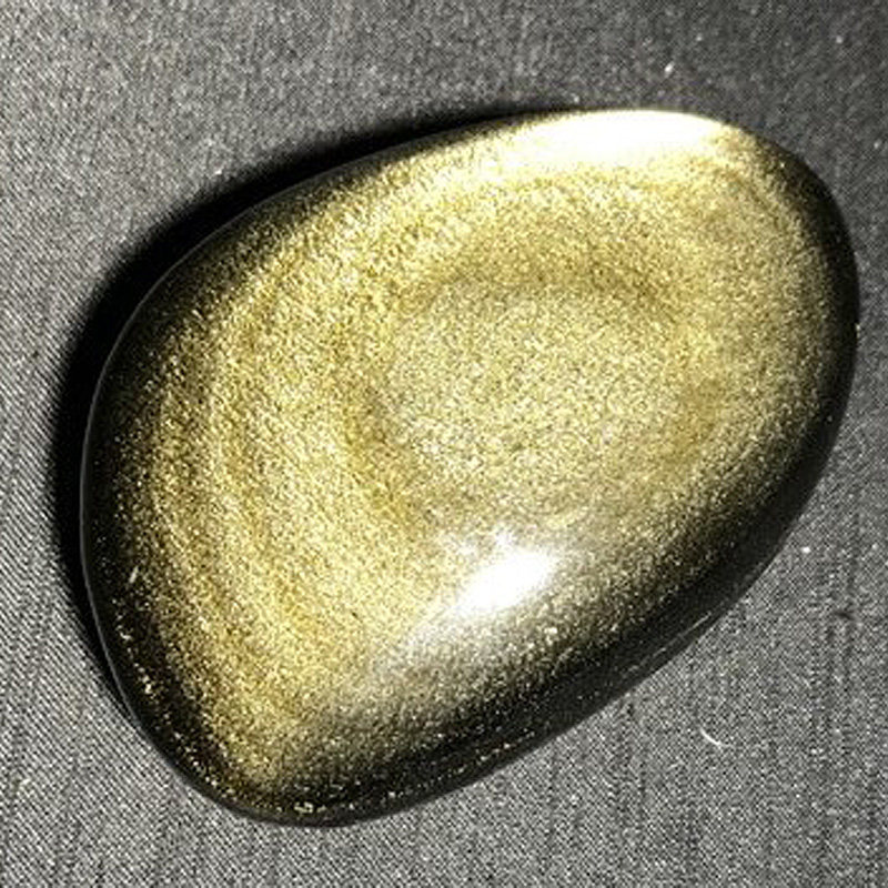 水玉冰魄天然金曜石把玩 随形扁片手把件黑曜石原石金曜光实物