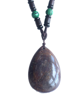 天然原石打磨毛衣链红刚玉吊坠