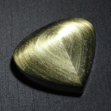 水玉冰魄天然金曜石心手把件 黑曜石金砂光心心相印心形把玩实物