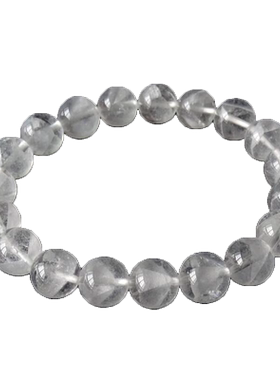 天然白幽灵金字塔手串