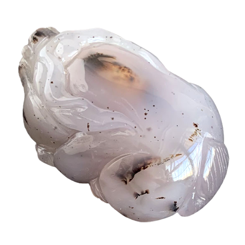 水玉冰魄天然原石玛瑙水胆把玩