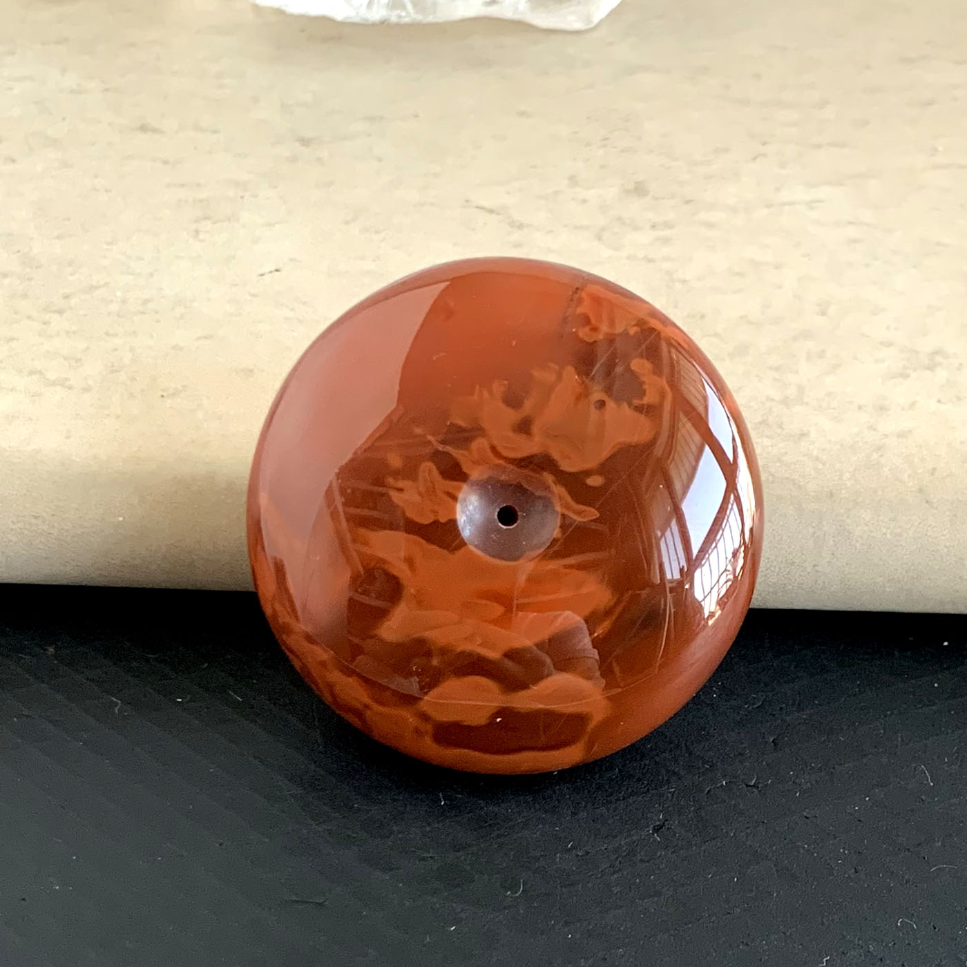 天然南红玛瑙平安扣吊坠