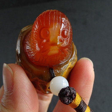天然巴西小鸡出壳萌物玛瑙原石