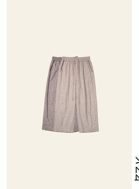【亚麻色织】进口亚麻点子纱老钱定制色织女装萝卜九分裤62LS0370