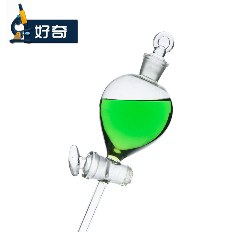 滴液漏斗 化学实验玻璃仪器 实验器材pear-shaped separatory funnel