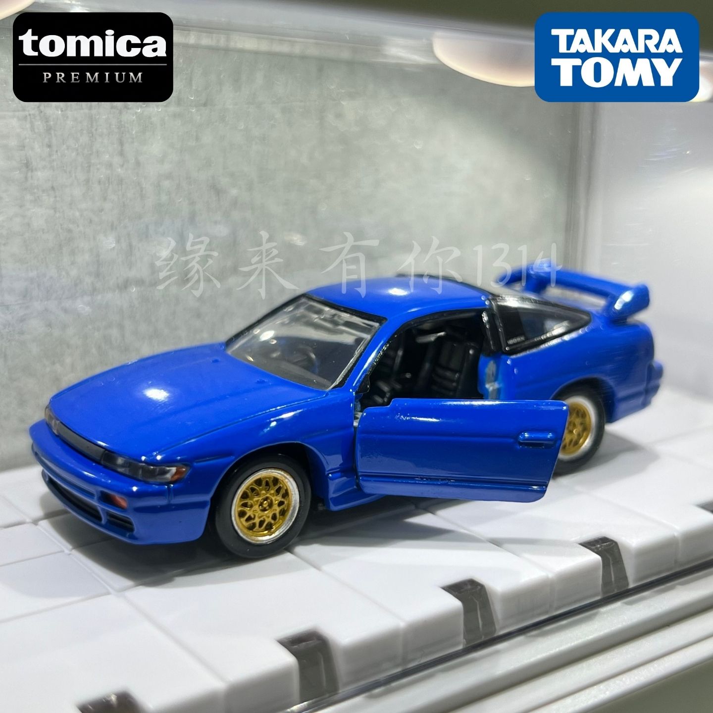 日本进口TMKARA多美卡黑盒旗舰版 TP39日产RPS13改 合金仿真模型