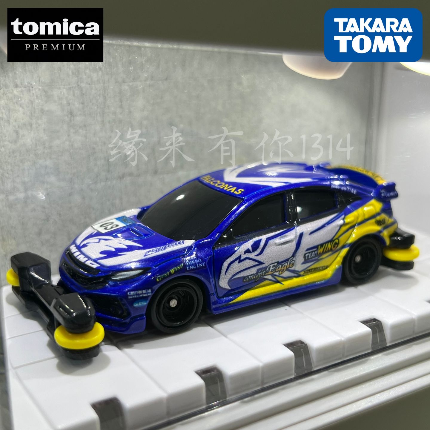 日本进口TMKARA多美卡超级速度SST-03本田CIVIC TYPE R合金车玩具