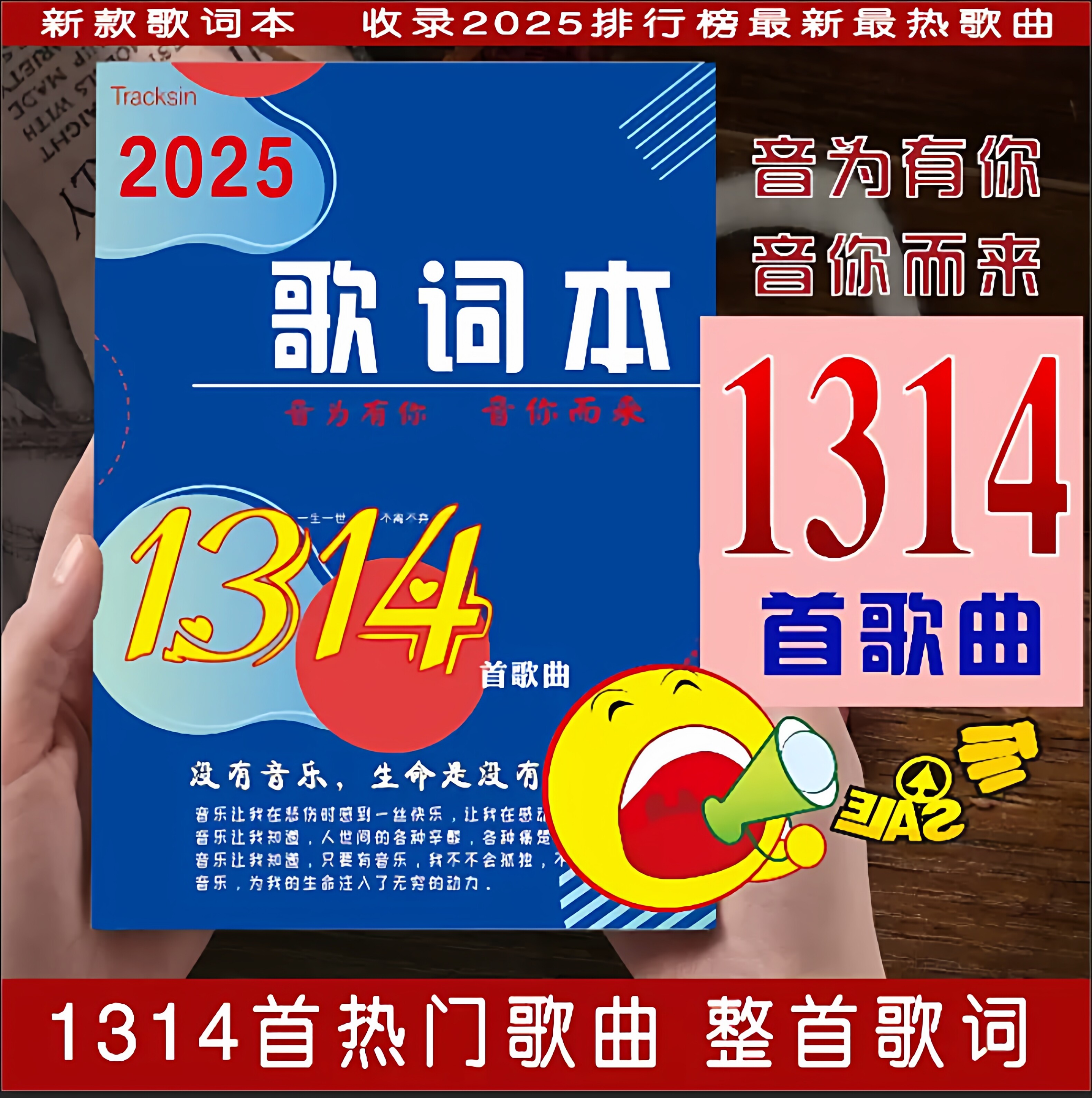 1314首歌学生免抄歌词本流行音乐