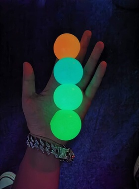 4pc Stick Wall Ball Glowing Globbles Fidget Toy Squash Xmas