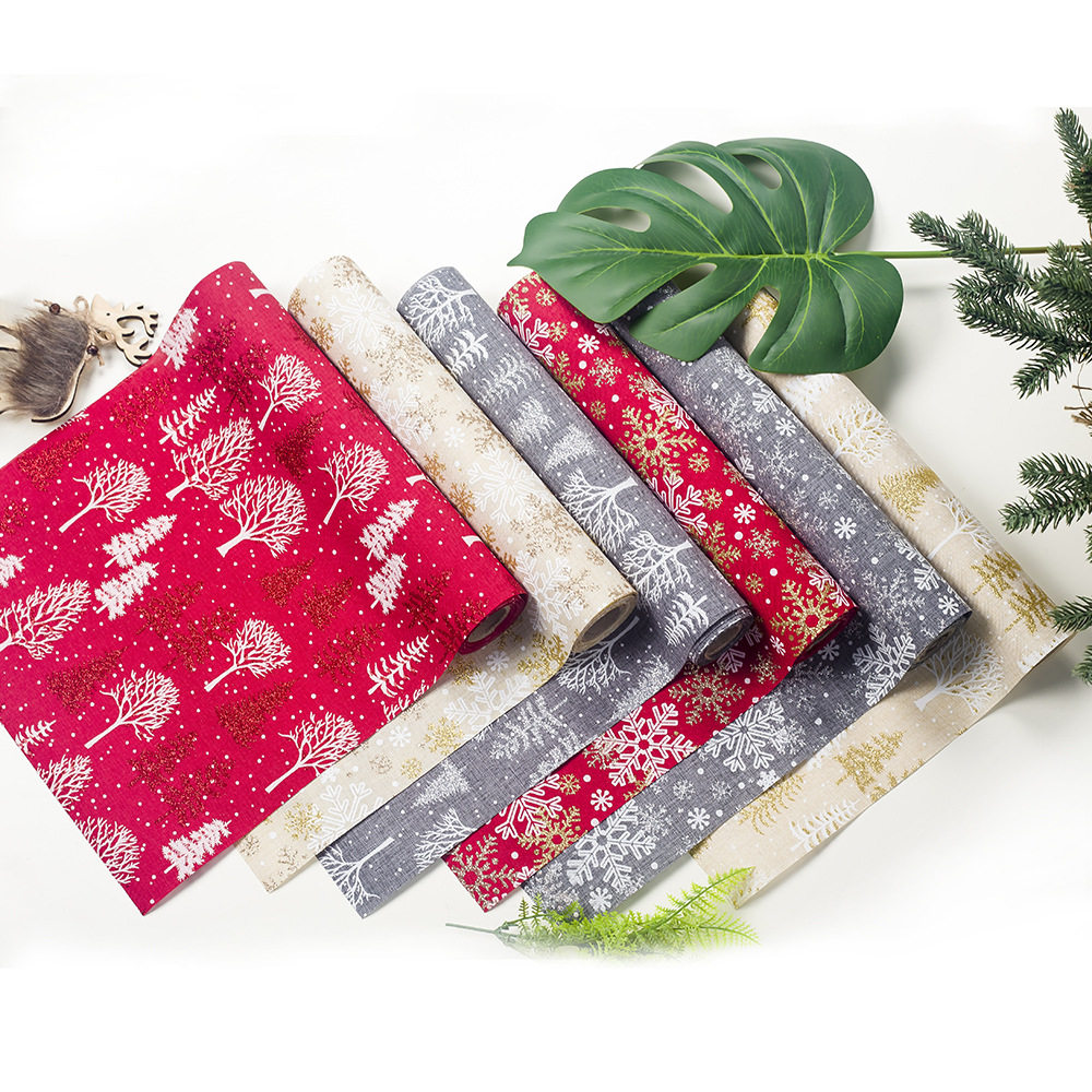 Christmas decorations Christmas polyester printed table flag