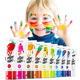 toy paint rainbow Safe finger Toddlers Washable for Colors