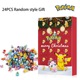 24 PCS Pokemon Christmas 2023 Advent Calendar Box Figure Toy