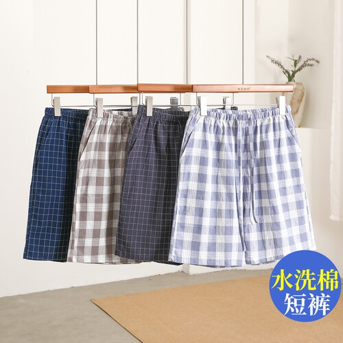 纯棉短裤爸爸五分裤家居裤