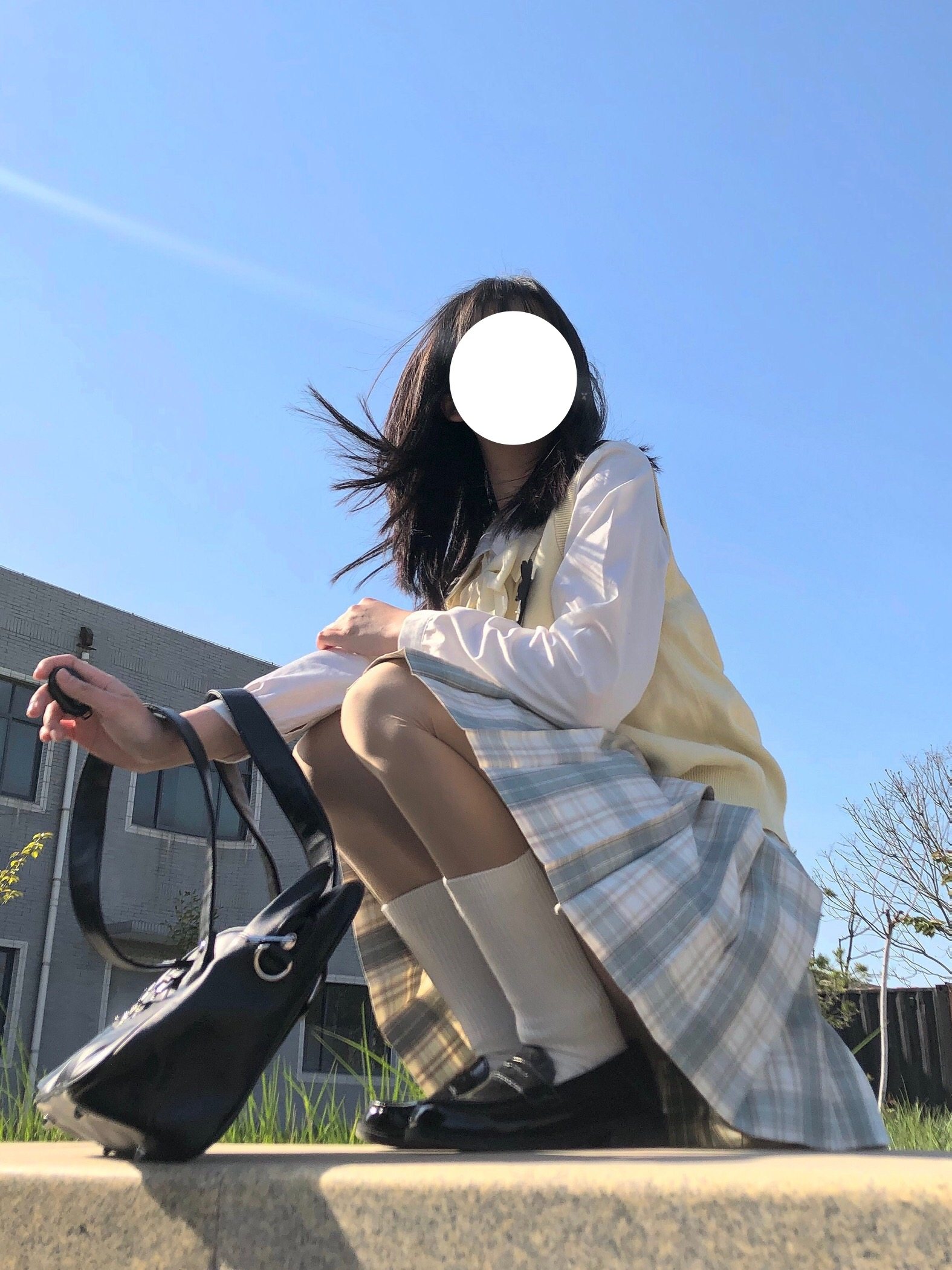 【猫的星象仪jk】北海夏风 原创jk制服裙正版日系格子裙百褶浅色