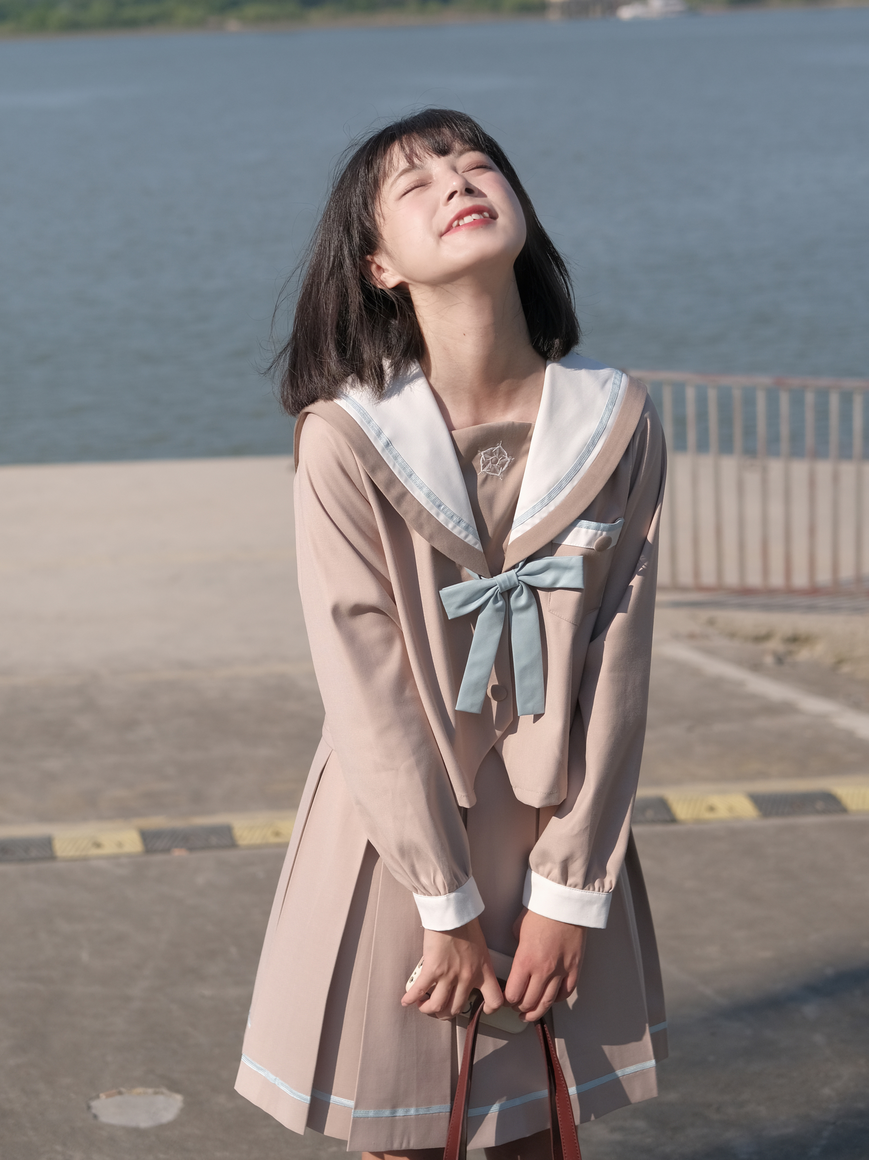 【5折清仓】猫的星象仪JK 杏坂女子水手服原创jk正版制服裙纯色