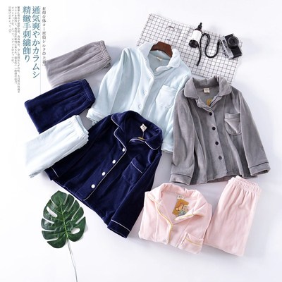 银狐绒男童家居服韩版亲子