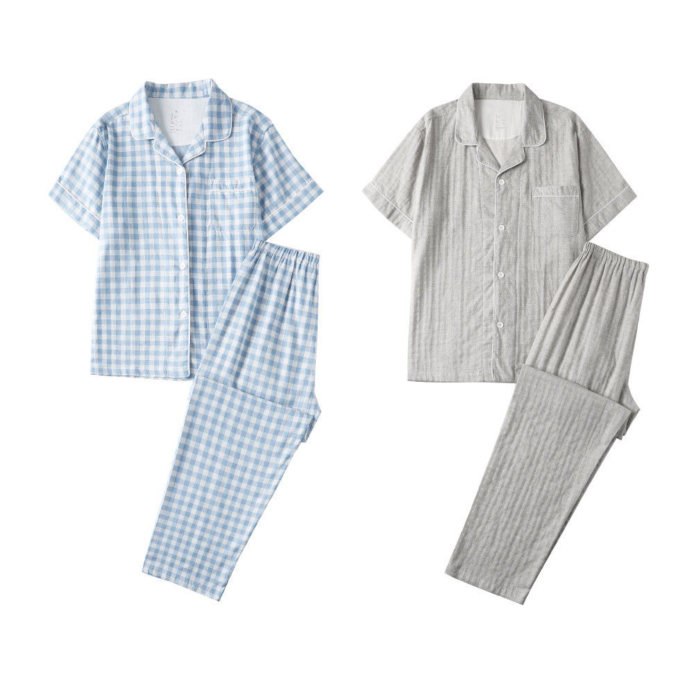 无印日式良品情侣家居服套装