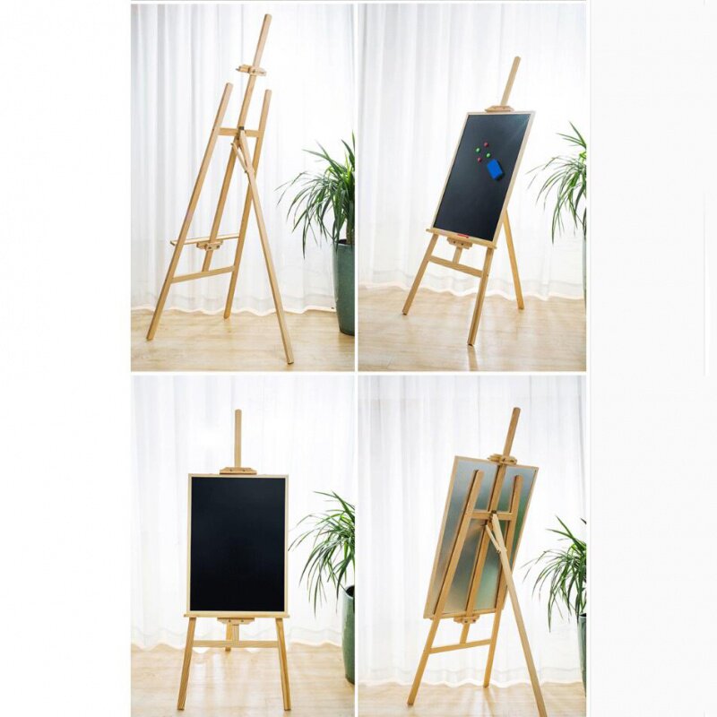 展示海报kt立式木质木制架板展板架子架实木广告pop展架支架画架