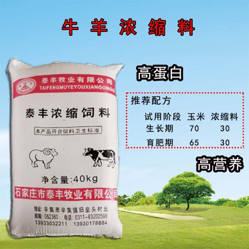 高蛋白肉牛羊浓缩料 肉牛饲料肉羊饲料 肉牛羊浓缩饲料催肥增重 - 封面