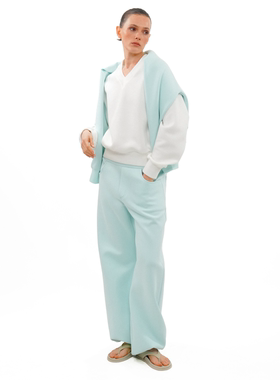 AXYPAGES柔和松紧腰灯笼裤型束脚显瘦舒适运动风气球长裤