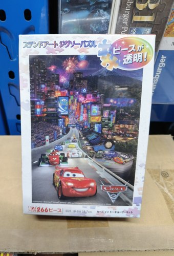 日本进口塑料透明拼图TENYO迪士尼汽车总动员闪电麦昆266片