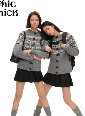 ChicChick时髦小鸡 日漫女高 黑色定制光感涂层秋冬西装百褶裙裤