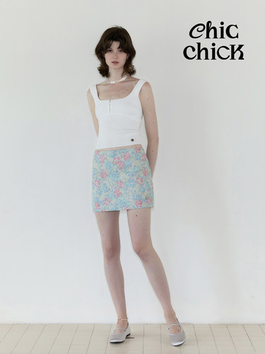 ChicChick少女花卉甜美短裙