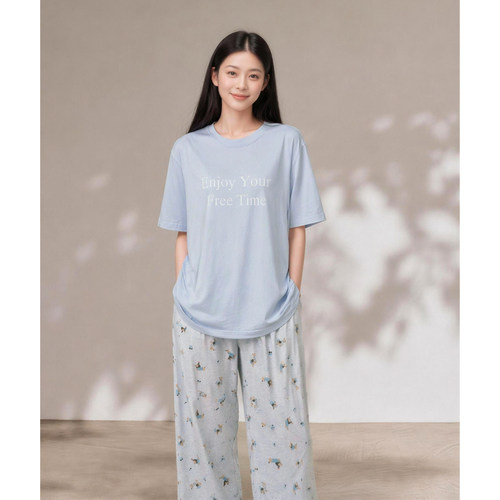 SLEEPTIGHT莫代尔睡衣女短袖长裤