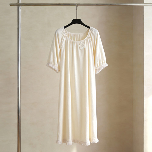 SLEEPTIGHT夏天睡裙女纯棉短袖裙