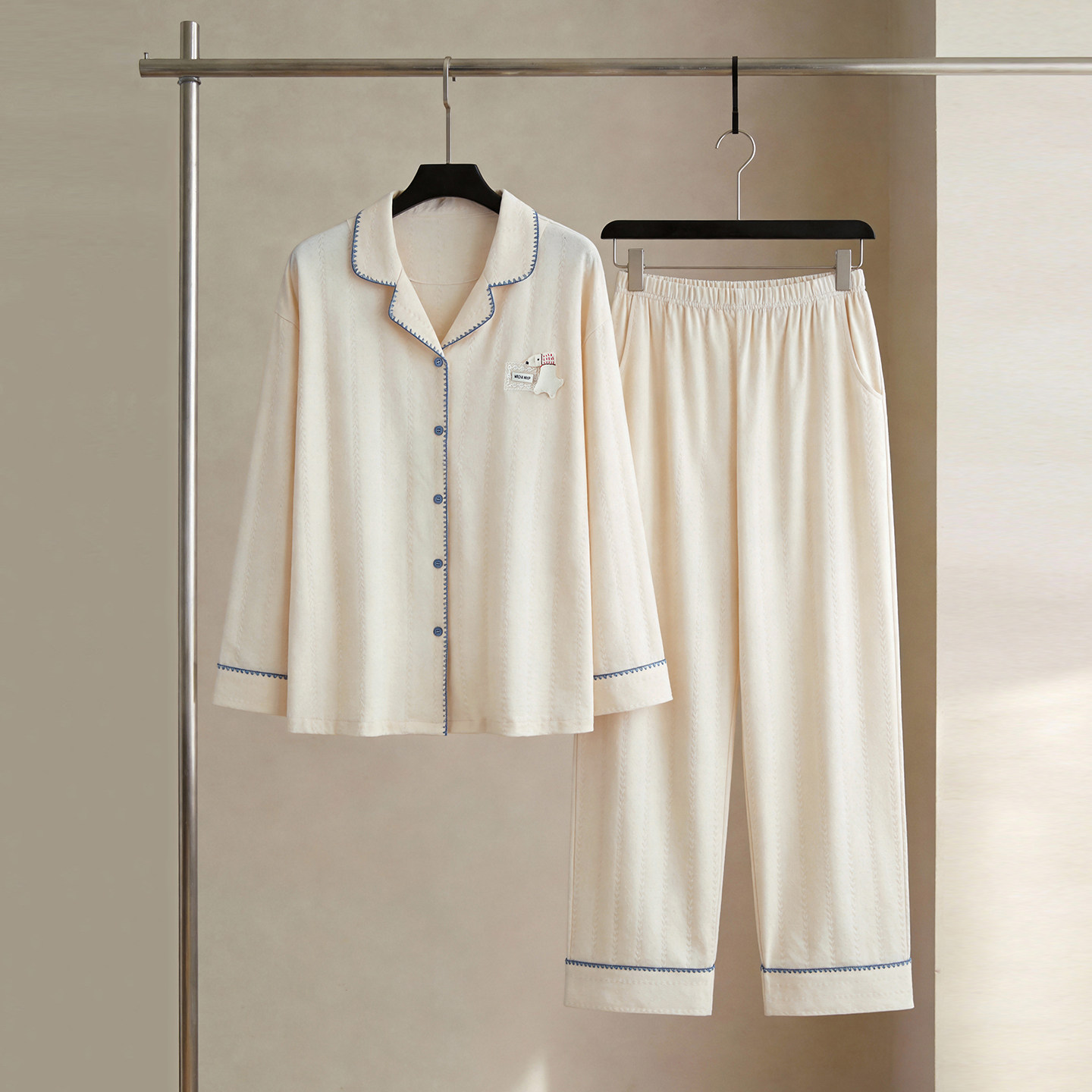 SLEEPTIGHT睡衣女款2026新款纯棉长袖高级感轻奢时髦妈妈装家居服