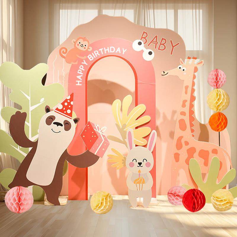 ins风宝宝置1周岁生日派兔对宴DWC装饰气球kt板酒店背景场景墙布,节庆用品/礼品,装扮布置套餐,淘宝优惠券,粉丝福利购,淘宝优惠卷