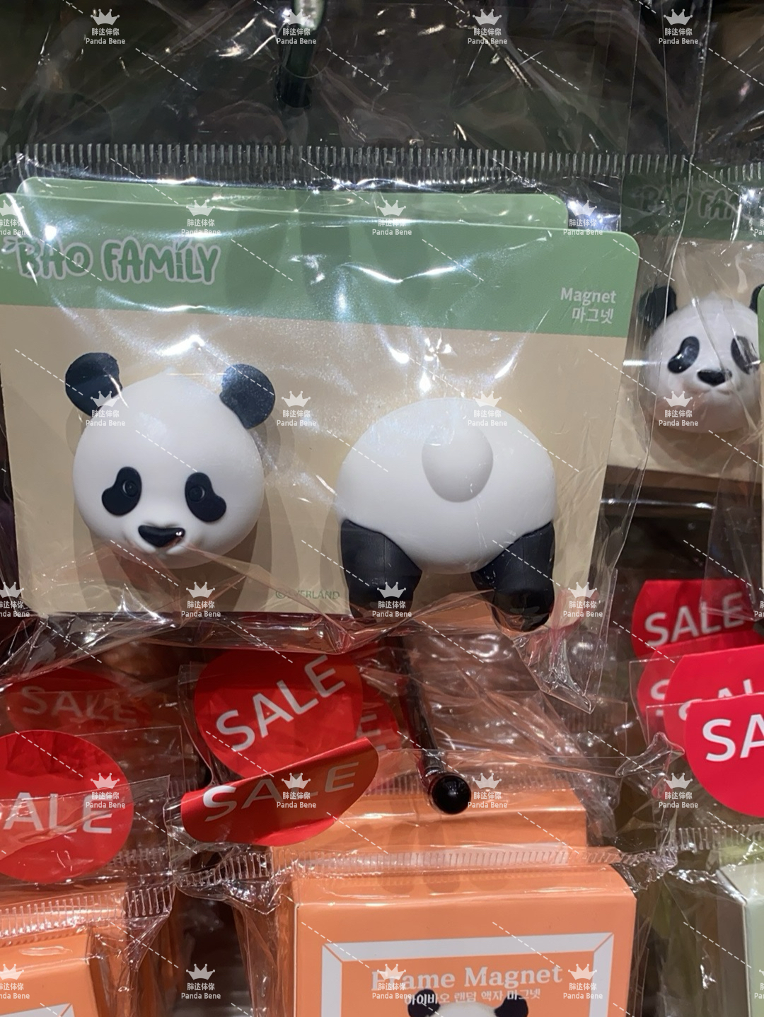 现货福宝立体冰箱贴爱宝乐园新品周边熊猫冰箱贴福宝新品冰箱贴