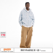 REFERENCE 特惠7折 EMPTY LOGO印花休闲连帽夹克摇粒绒外套