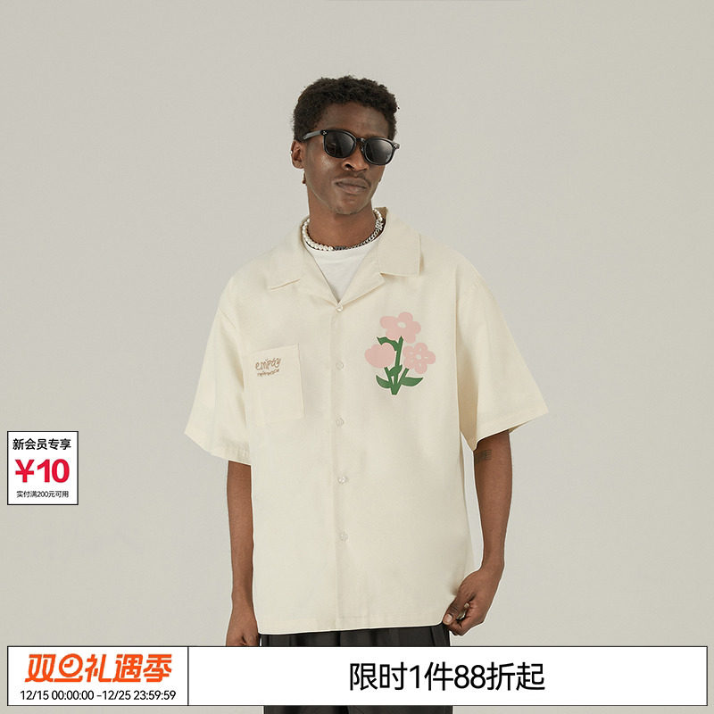 EMPTYREFERENCE短袖衬衫潮