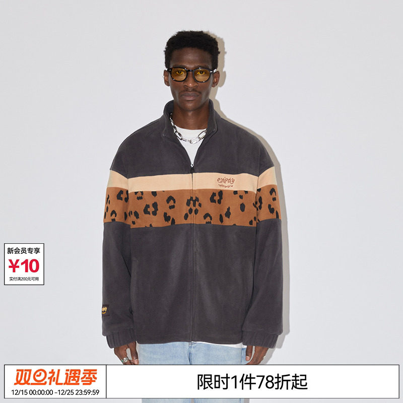 EMPTYREFERENCE豹纹夹克