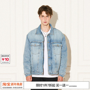 压印LOGO牛仔棉服加厚外套冬季 REFERENCE 休闲 EMPTY 特惠7折