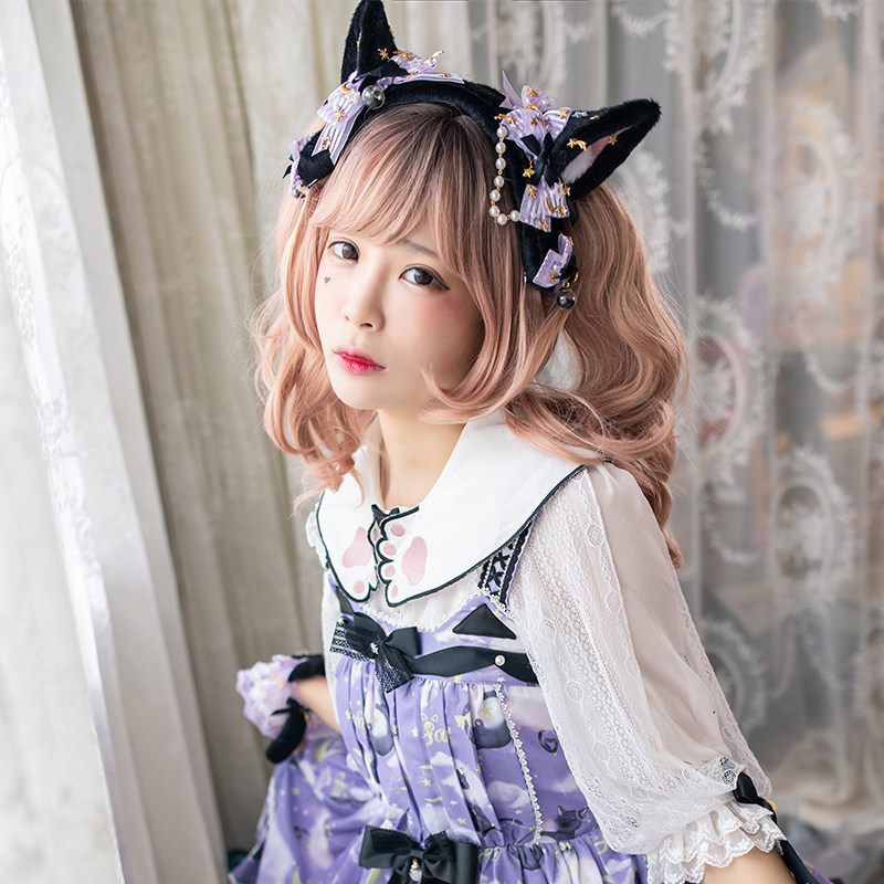 [Group 2 sold out]Black cat Nebula Lolita This hair band Cat slave Halloweenin the Accessories/Leather belt/Hat/Muffler , Other Accessories  category - from Buy2taobao.com to provide professional Taobao agent buy service
