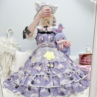 taobao agent Genuine apron, Lolita style, with embroidery