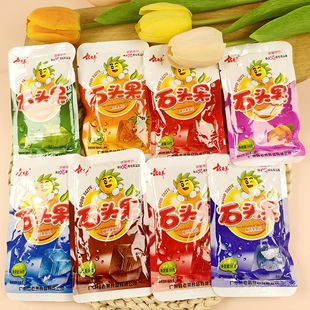 林老弟石头果 果肉型果冻布丁60包袋装果冻林尚果怀旧休闲小零食