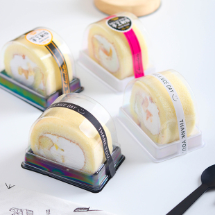 蛋糕卷盒子瑞士卷虎皮卷包装盒班戟盒烘焙西点切块梦龙蛋糕盒