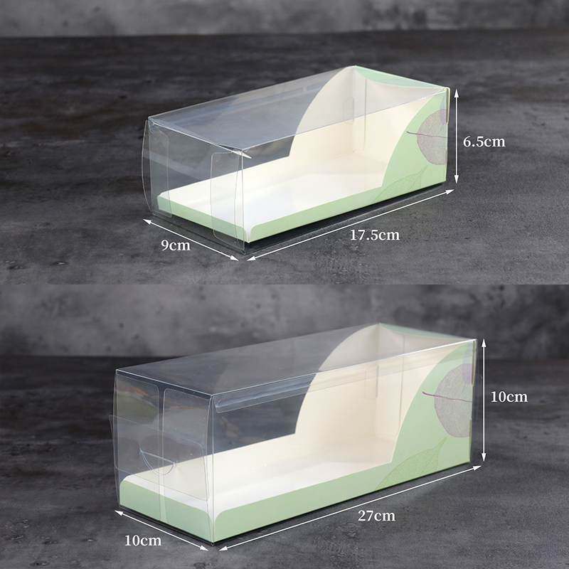 蛋糕卷27cm长条透明日式包装盒子