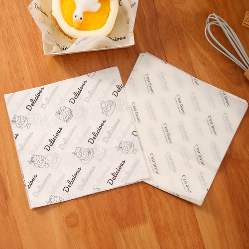 防油纸蛋糕垫纸隔油硅油纸汉堡面包纸烘焙托盘食品油纸18cm吸油纸