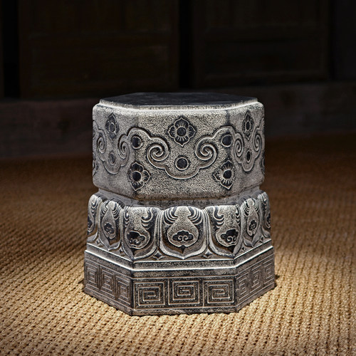 室外石墩子大门口门墩仿古圆雕