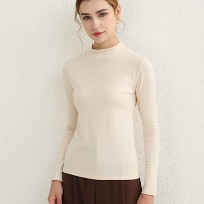 长袖贴身修身德绒薄绒女士打底