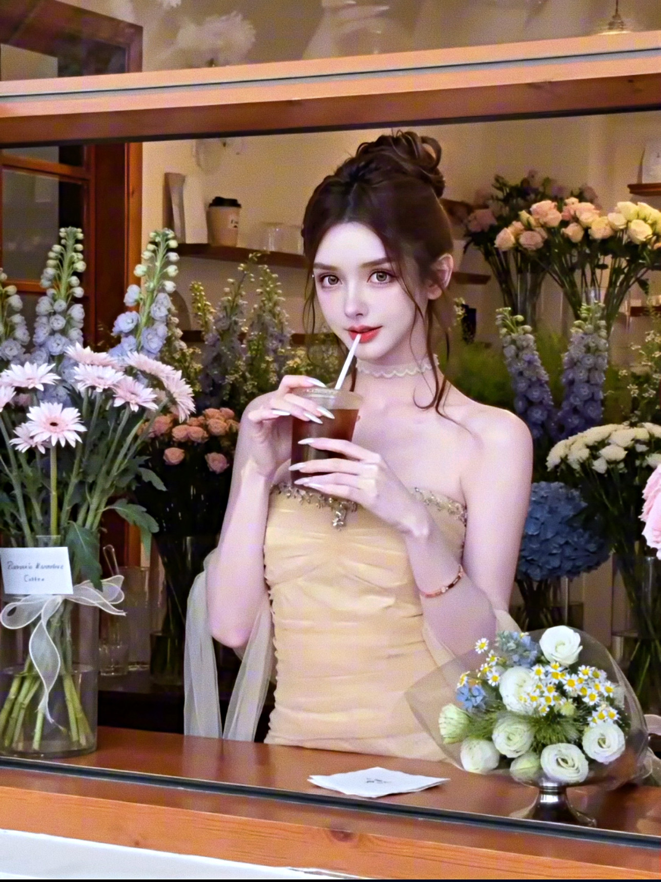 MSTO 鎏光贵女·名媛风抹胸网纱连衣裙生日裙轻礼服生日约会度假