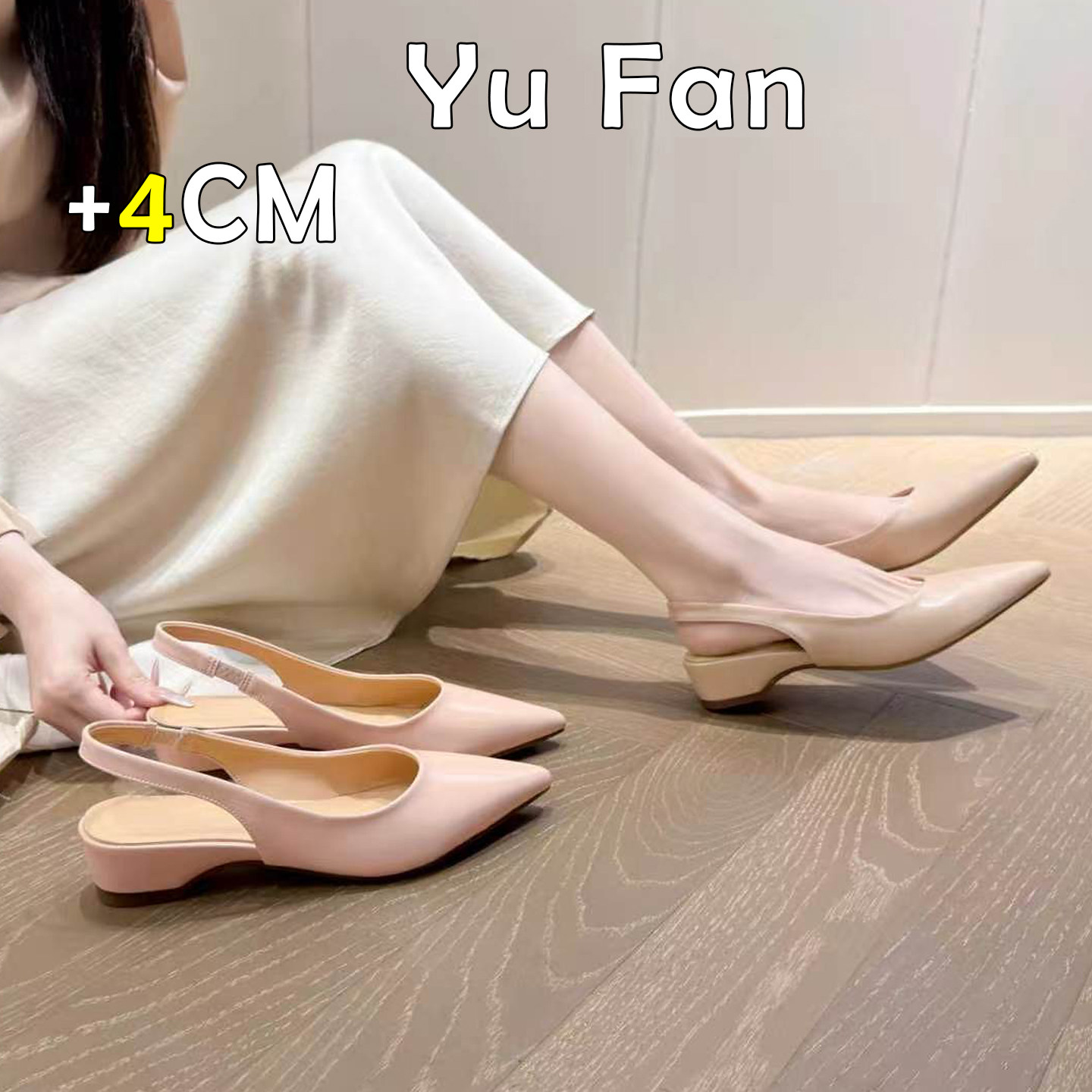 包头凉鞋女后空半包高跟鞋不累脚