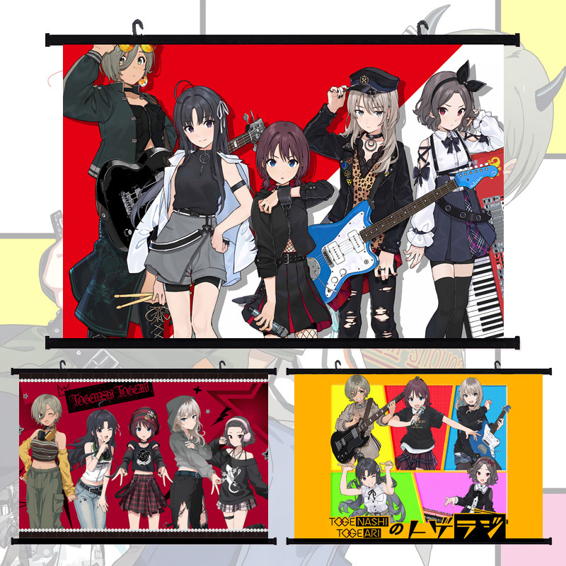 哭泣少女乐队Girls Band Cry仁菜桃香二次元卷轴挂画海报动漫周边
