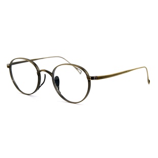 KameManNen 万年龟 KMN 113圆形复古文艺全框钛金属配近视眼镜框